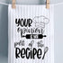 Funny Kitchen Towels Your Opinion is Not Part of The Recipe Decorative Dish Towels with Sayings (Part of The Recipe)...