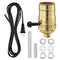 Lamp Making Kit, Lamp Parts for Repair Replacement or Rewire Table and Floor Lamps, 3 Way Socket 10 Foot Matching Cord and Essential Hardware, DIY...