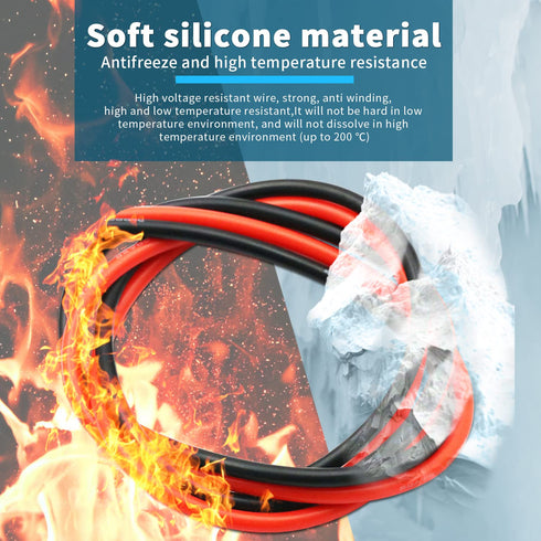 WG-011 III 1000V & CAT IV Test Lead and Safety Alligator Clips Soft Silicone Electrician Test Leads Kit with Silicone Alligator Clips CAT600V (Tes...