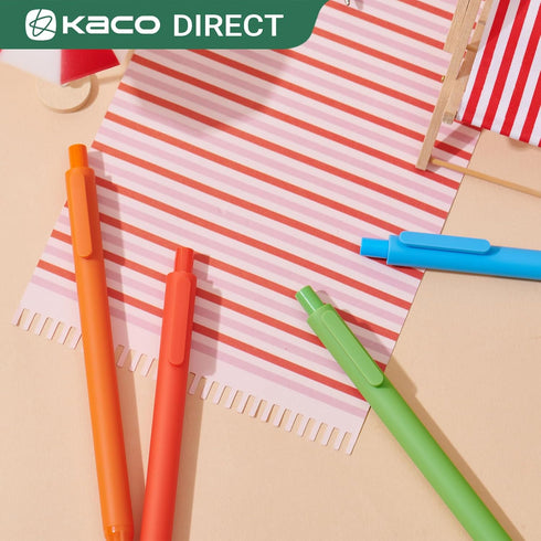 Kaco 20 Pieces Ballpoint Pens PURE, Black Ink Pens, 1.0mm Medium Point, 20-Count Pack Pens for Journaling Note Taking...