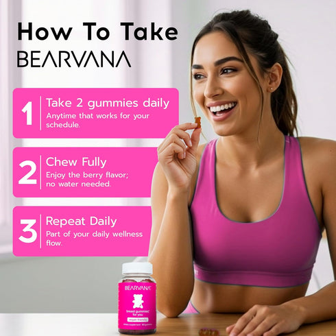 BEARVANA Top Support Gummies for Women | Support Natural Balance and Confidence | Fitness Supplement | Essential Vitamins | 9 Herbs Including Fenu...