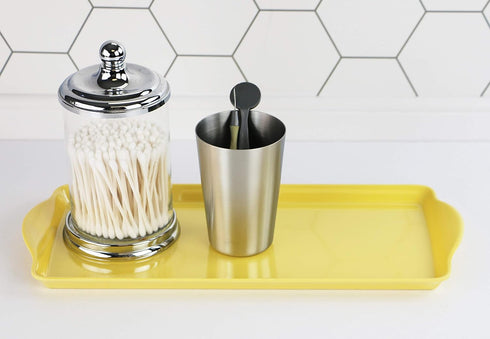 Calypso Basics Plastic Tidbit Melamine Sandwich Tray, Lemon...