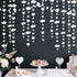 52Ft Valentines Day Party Decorations White Heart Garland White Love Heart Hanging Paper Streamer Banner for Wedding Anniversary Bridal Shower Eng...