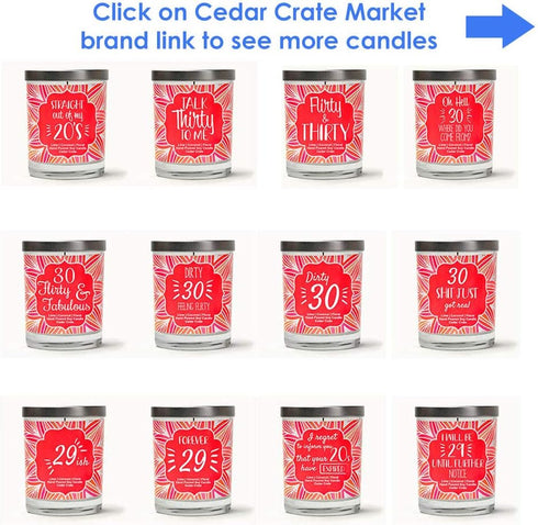 30th Birthday Candles for Her, Women, Sister Bestie - Talk Thirty to Me, 30th Birthday Candles Gifts for Women, 100% Soy Wax, Made in USA...