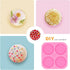 Super Glossy 1.7 inch Silicone Mold for DIY Round Phone Grip Resin Mold, 4-Cavity Circle Phone Socket Molds for Epoxy Resin, Jewelry Making Silico...