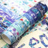YUBX Ocean Blue Washi Tape Set 10 Rolls Silver Foil Print Decorative Masking Tapes for Arts, DIY Crafts, Journals, Planners, Scrapbook, Wrapping (...