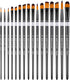 Paint Brushes Set for Acrylic Painting, 16 pcs Nylon Hair Paint Brushes for Oil Watercolor Face Body Rock Painting Artist, Art Painting Brush Kits...