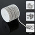 UMAOKANG 16.4 Feet Clear Crystal Rhinestone Close Chain, Silver Stainless Steel Trimming Claw Chains for Bracelet Jewelry Making with Lobster Clas...