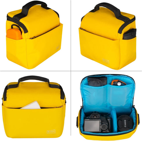 Camera Bag, Small Mirrorless Camera Shoulder Bag Purse Waterproof Cute Compact Camera Messenger Bag Case for Women and Men...