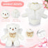 Angel Bear Plush Stuffed Animal with Wings White Bear Dolls for Boys Girls Birthday Gift (Ribbon Bow, 10 Inch)...
