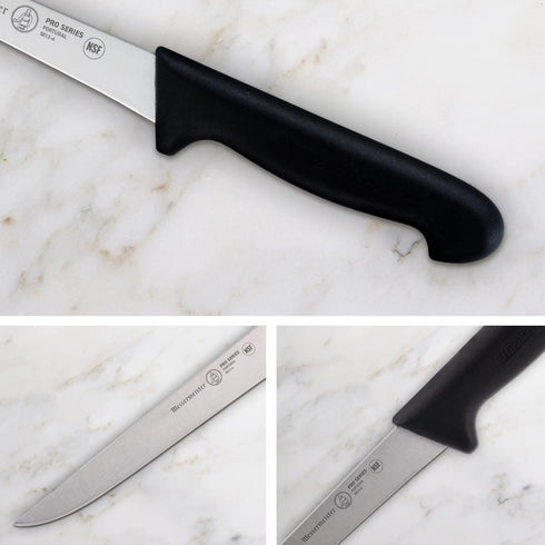 Messermeister Pro Series 6” Stiff Boning Knife - German X50 Stainless Steel & NSF-Approved PolyFibre Handle - 15-Degree Edge, Rust Resistant & Eas...