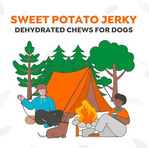 Petaluma Sweet Potato Dog Treats - Premium One-Ingredient Dog Jerky, Healthy Alternative to Meat, Organic Chews for Dogs, with Fiber and Beta-Caro...