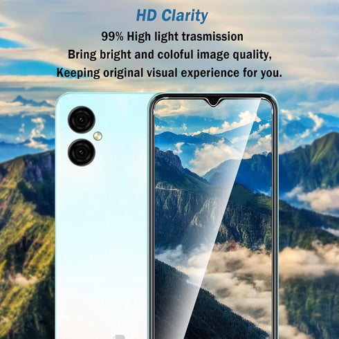 2 Pack Compatible with BLU G53 Screen Protector,Full Coverage 9H Tempered Glass Film,HD Clear Scratch Resistant,Bubble-Free for BLU G53 Screen Pro...