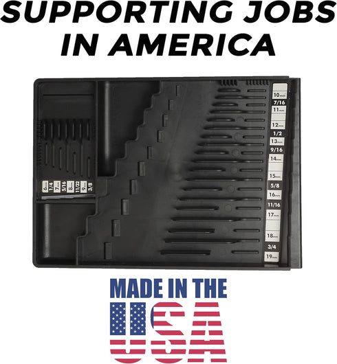WRENCH ORGANIZER (BLACK) - Made in USA...