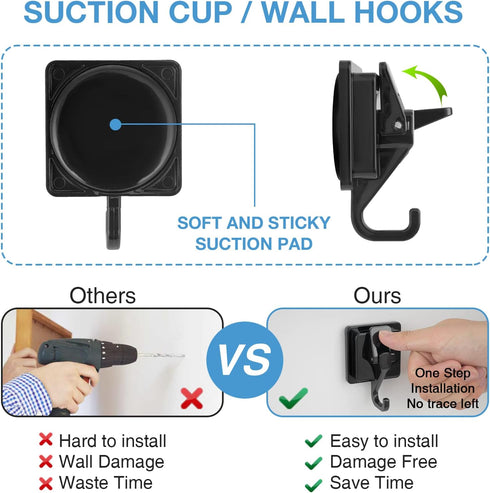 Wreath Cup Hook,Bronze -Plated Plished Super Suction for Shower,Glass Window,Kitchen&Bathroom&Restroom Organization?4Pack...