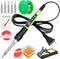 Soldering Iron Kit, 100W LED Digital Solder Iron Soldering Gun kit with Ceramic Heater, Adjustable Temperature Soldering Kit with Tips, Solder Wic...
