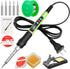 Soldering Iron Kit, 100W LED Digital Solder Iron Soldering Gun kit with Ceramic Heater, Adjustable Temperature Soldering Kit with Tips, Solder Wic...