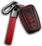 Sindeda Compatible With Toyota Key fob Cover with Leather Keychain,Soft TPU Full Cover Protection,Key fob case for RAV4 Camry Avalon Corolla Highl...