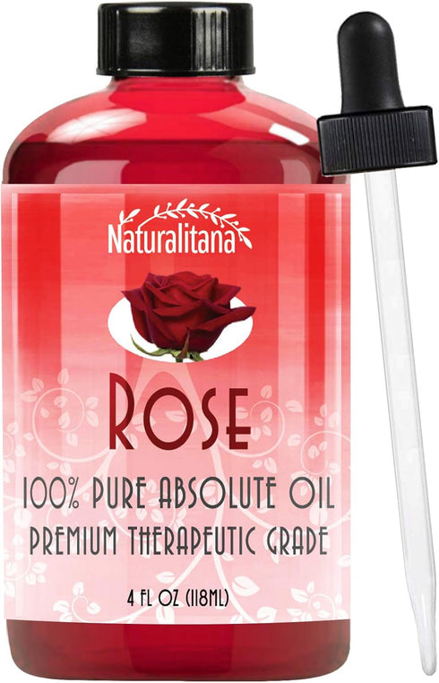 4oz Pure Rose Essential Oil - Aromatherapy, Unadulterated, Therapeutic Grade, GC/MS Tested...