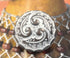 Bezelry 12 Pieces Ferns Swirl Domed Metal Shank Buttons. 18mm (11/16 inch) (Copper White Patina)...