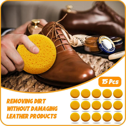 15Pcs Pottery Sponges for Clay, Clay Sponge 3inch, Craft Sponge for Cleaning Sponge Horse Bridle, Round Sponge, Clay sponges for Pottery, for Kitc...