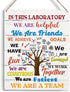 Science Classroom Decor Science Wall Art In This Laboratory We Are Patient Team Decor Science Gifts Library Decor Scientists Wooden Hanging Sign f...