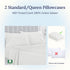 California Design Den Standard Queen Size Pillowcase Set - 400 Thread Count, 100% Cotton Sateen, Set of 2 Pillow Covers, Breathable, Cooling, Soft...