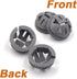 ISPINNER 50pcs 3/8 Inch Trade Size Non-Metallic Button Push-in Cable Connectors, Fits for 1/2 Inch Knockouts...