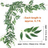 Supla 2 Pack 11.4' Silk Hanging Willow Jungle Leaves Greenery Vines Garland Fake Willow Twigs String in Green for Indoor Outdoor Wedding Decor Jun...