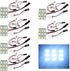YM E-Bright 6-Pack Cool White 5730 9SMD Led Panel Dome Light Auto Car Reading Interior Light DC 12V With T10 / BA9S / Festoon Adapters...