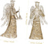 ABOOFAN Angel Christmas Tree Topper Gold Glitter Christmas Treetop Decoration Coated Metal Angel Xmas Tree Topper Ornaments for Holiday Home Offic...