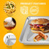 12" × 12" Toaster Oven Baking Pan for Breville Smart Oven BOV800XL, Smart Oven Plus BOV810BSS, Smart Oven Pro BOV845BSS, Smart Oven Air BOV900BSS,...