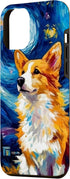 iPhone 15 Pro Max Welsh Corgi Dog Starry Night Van Gogh Welsh Corgi Case...