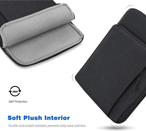 13.3 Inch Tablet Sleeve Shoulder Bag Carrying Case for iPad Pro 12.9" M2 6th/5th/4th/3rd Gen 2022-2018, Galaxy Tab S9+/S8+/S7 FE/S7+ 12.4", Surfac...
