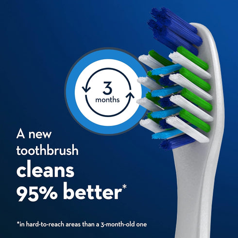 Oral-B CrossAction Max Clean Manual Toothbrush, Soft, 4 Count...