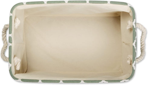 DII Polyester Container with Handles, Lattice Storage Bin, Small, Artichoke...