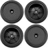 4Pack ShareGoo RC 85mm/3.34" Rubber Tires Front Rear Tyres 12mm Hex Wheel Compatible with Redcat HPI HSP Kyosho 1/10 RC Off-Road Car Buggy (Black)...