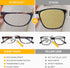 AQWANO Computer Half Moon Reading Glasses Blue Light Blocking, Lightweight Full Frame Readers for Women Men Anti Glare Filter Readers with Spring ...