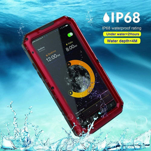 Beasyjoy for iPhone Xs Case iPhone X/10 Metal Case Heavy Duty Alloy Cover Screen Full Body Protection Waterproof Shockproof DropProof Rugged Durab...