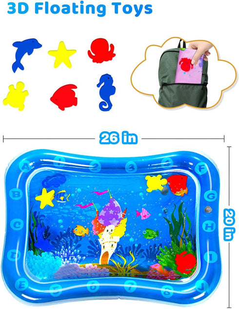 SEPHIX Baby Toys - 0-12 Months Boy Gifts, Water Tummy Time Mat, Newborn Essentials, Teething & Sensory Toys for Babies...