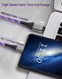 USB C to USB C Fast Charging Cable 6ft 60W 3A USB Type C Charger Led Light up Charger Compatible with Samsung Galaxy S23/S22/S21/S20 /S10/S9/S8/No...