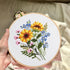 CHWANG Embroidery Starter Kit 4 Pack Floral Cross Stitch Beginner Kit with Plastic Hoop, Instructions and Threads, Full Range of Embroidery Kits f...