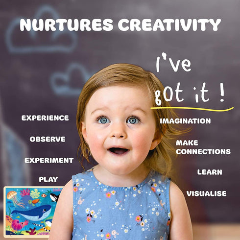48 Piece Puzzles for Kids Ages 3-5 with Unique Puzzle Pieces, Wooden Jigsaw Puzzle for 3 4 5 6 7 8 Year Old, Ocean Animal Toddler Puzzles for Kids...