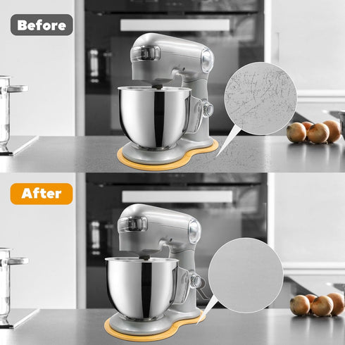 Bamboo Mixer Slider for Cuisinart Stand Mixer 5.5 Quart Mixing Bowl, mixer attachments sliding board for Cuisinart SM-50BC, Kitchen Countertop Sto...