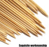 Bamboo Knitting Needles Set, 18 Pairs 14 Inch Long Wooden Knitting Needles for Beginners, US Size 0-15 (2.0-10.0mm) Single Point Straight Wood Nee...
