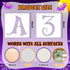 36 Pcs 4 Inch Halloween Letter Stencils Numbers Stencils Templates, Reusable Plastic DIY Alphabet Stencils Number Templates for Drawing On Wall, S...