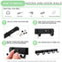 Ihomepark Coat Hooks Wall Mounted, Heavy Duty Metal 5 Coat Hanger Rack for Coat Hat Towel Purse Robes Keys Mudroom Bathroom Entryway (1 Pack, Blac...