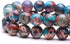 Youngbling Natural Gemstone Beads for Jewelry Making,8mm Blue Imperial Jasper Polished Round Smooth Stone Boho Beads,Genuine Real Stone Beads for ...