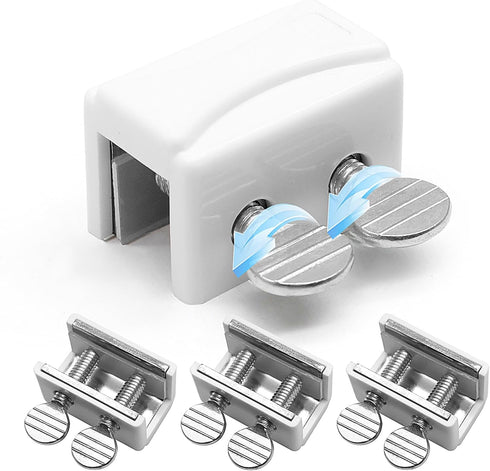 Window Locks, 4 Sets of Sliding Window Locks Secure Up and Down Windows, Window Plugs for Vertical and Horizontal Windows, Child Safety Window Loc...