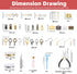 Hilitchi 1467Pcs Jewelry Making Supplies Kit, Jewelry Wires Jewelry Making Repair Tools Jewelry Pliers Jewelry Findings and Beading Wires Wrapping...